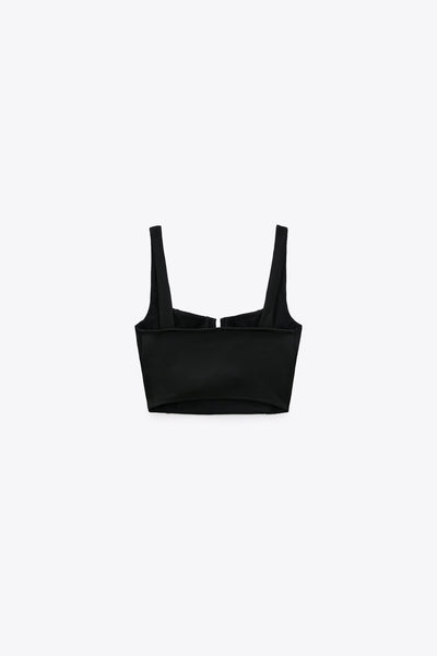 Pre-Loved, Zara Black Bustier Top (From Remi's Closet)