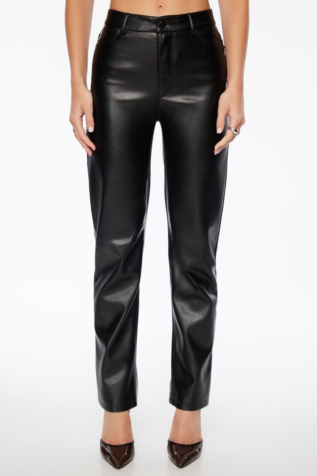 Pre Loved, Dynamite, Faux Leather Straight Leg Pant