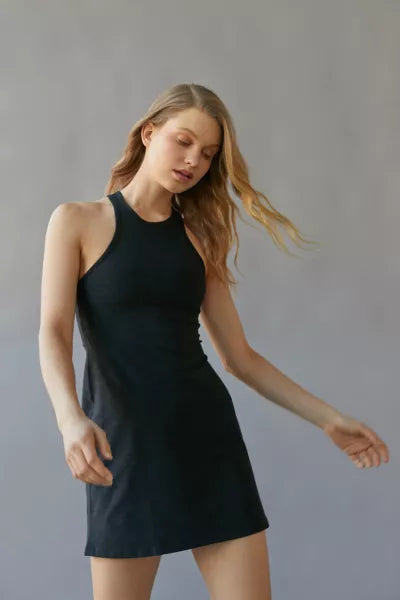 Pre Loved Beyond Yoga Active Dress, Heather Black