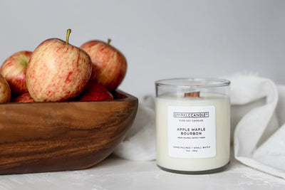 Apple Maple Bourbon, Wood Wick Soy Candle