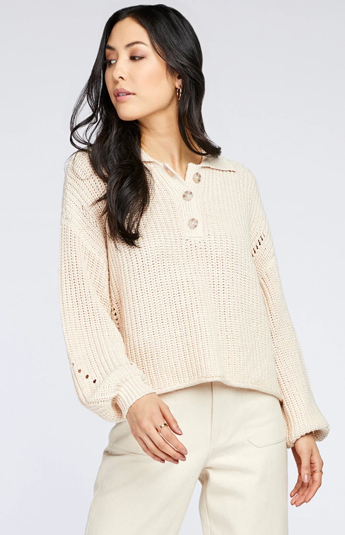 Pre Loved Gentle Fawn Winona Sweater, Cream *New With Tags*