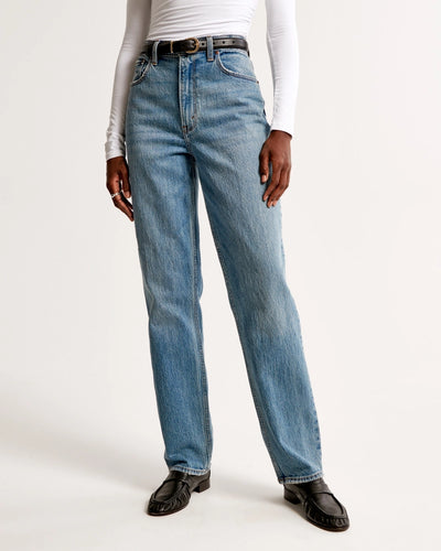 Pre-Loved, A&F 90's Straight Leg Jeans, Ultra High Rise