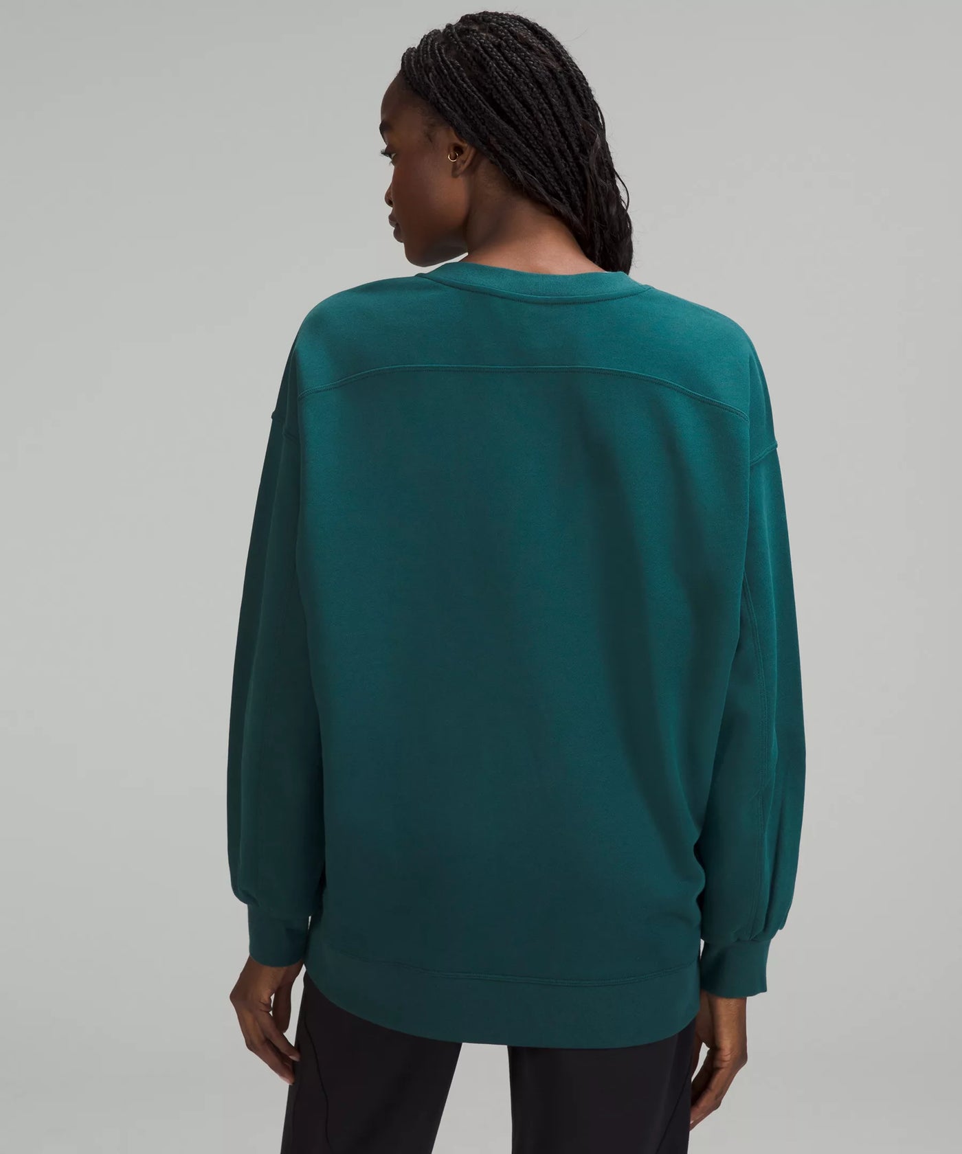 Pre Loved, Lululemon Perfectly Oversized Crew, Storm Teal