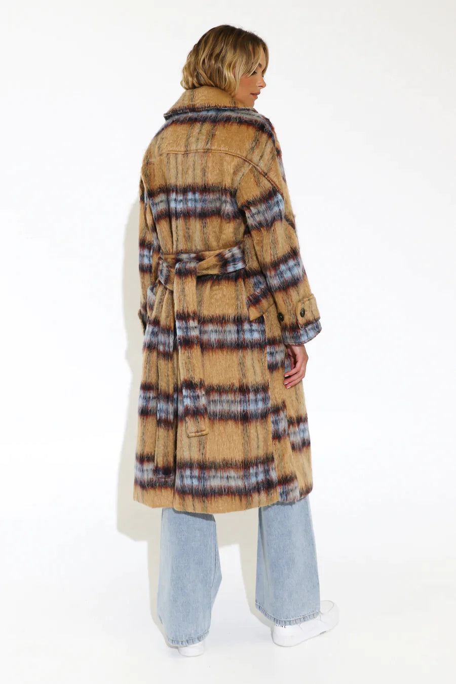 Pre Loved, Madison the Label Asaley Coat, Camel Check