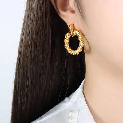 Rae Waterproof Earrings, Gold