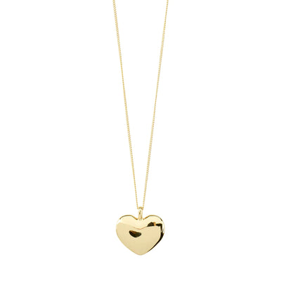 Sophia Recycled Heart Pendant Necklace, in Gold