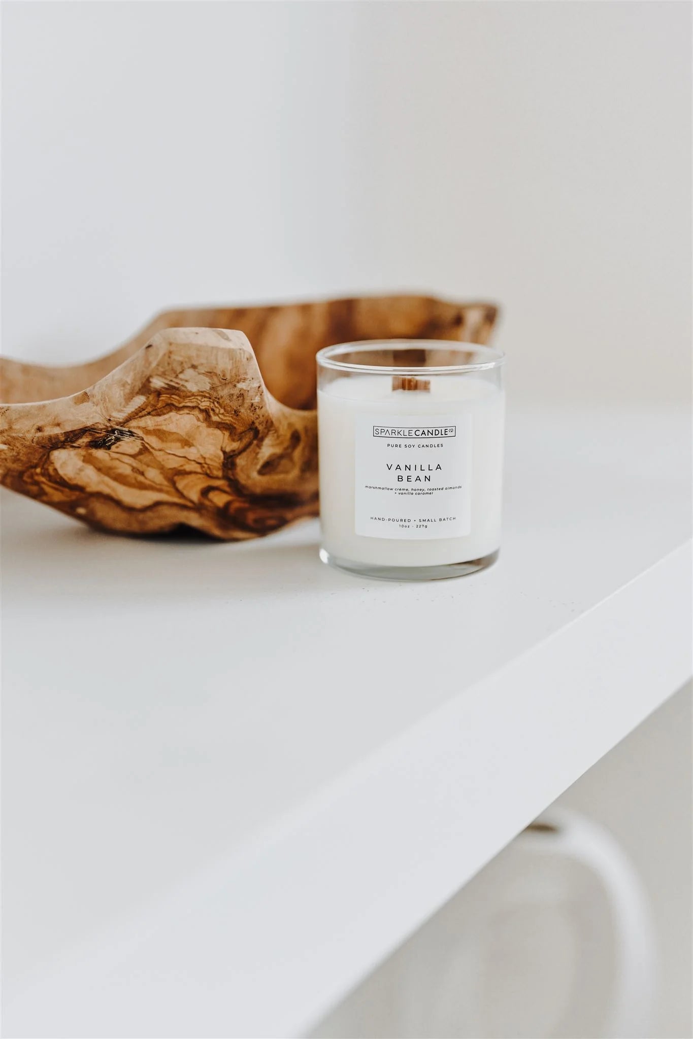 Vanilla Bean Wood Wick Soy Candle