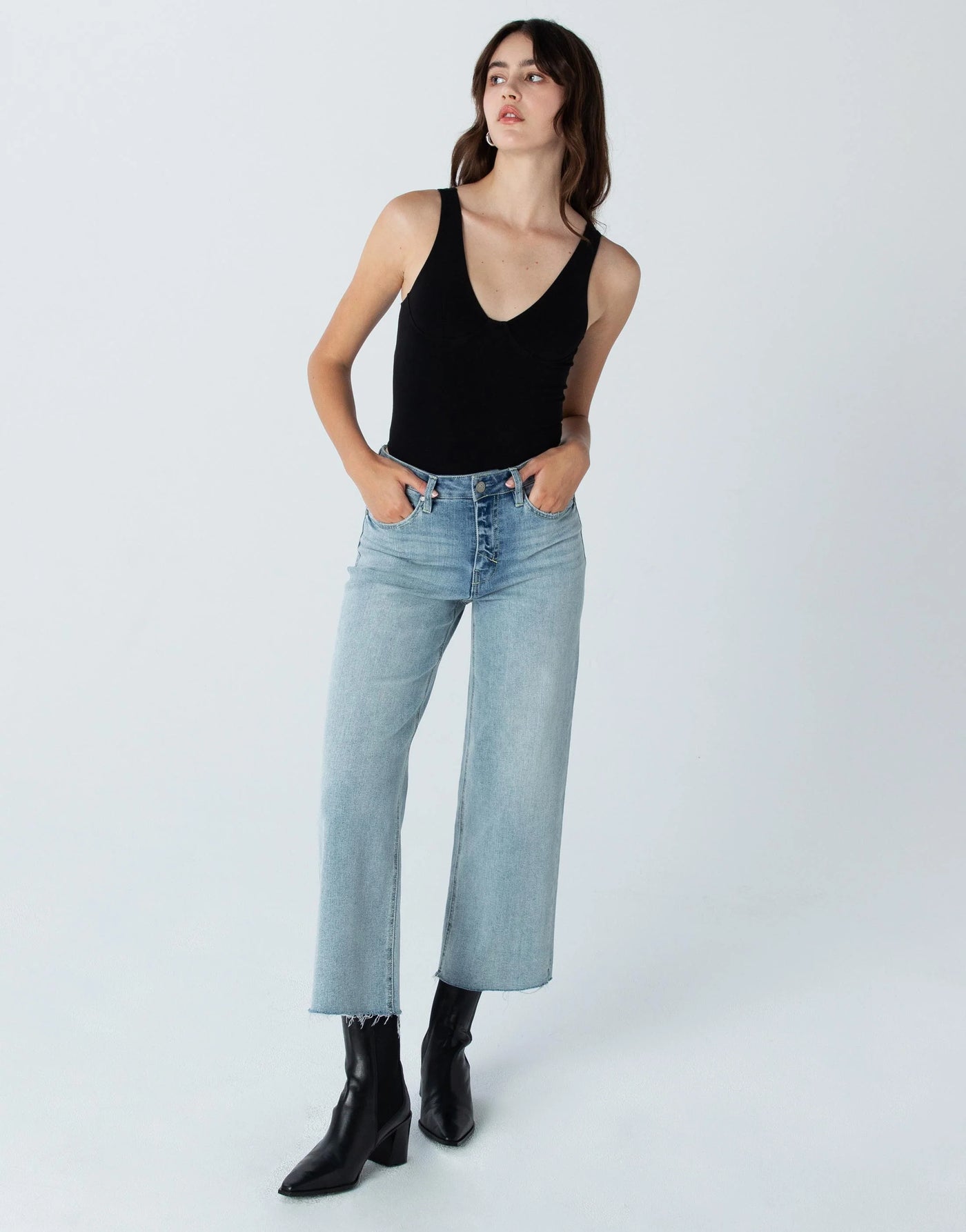 Unpublished Women's High Rise Culotte Denim Jeans