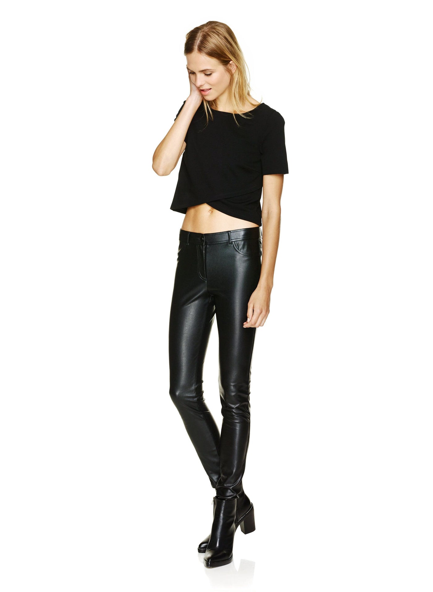 Pre Loved, Wilfred Free, Faux Leather Pants
