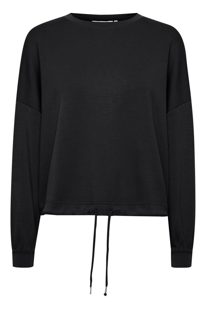 B. Young Pusti String Sweatshirt, Black