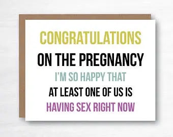 Congratulations On The Pregnancy Card