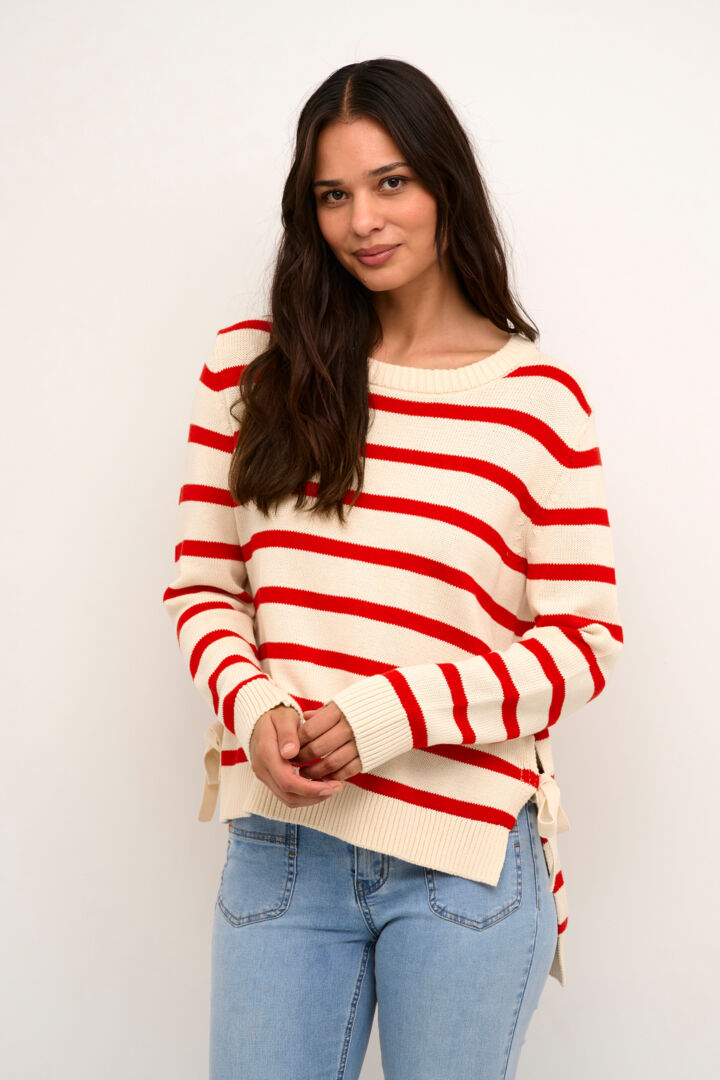 Culture, Bitta Pullover, Red Stripe