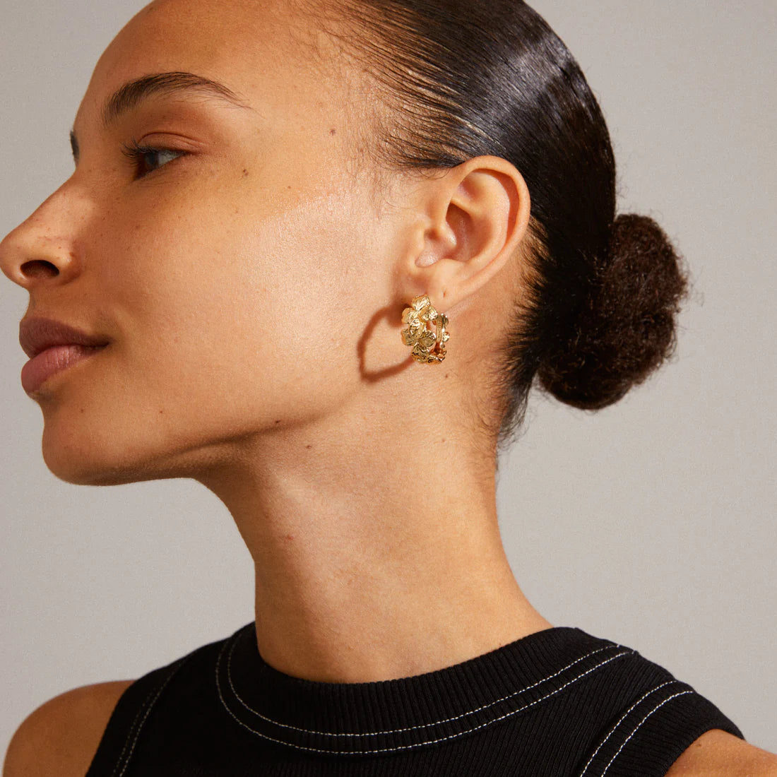 Echo Recycled Hoop earrings, Gold