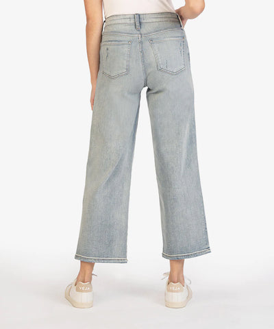 Kut from the Kloth Charlotte High Rise Wide Leg, Effect Wash (last pair)