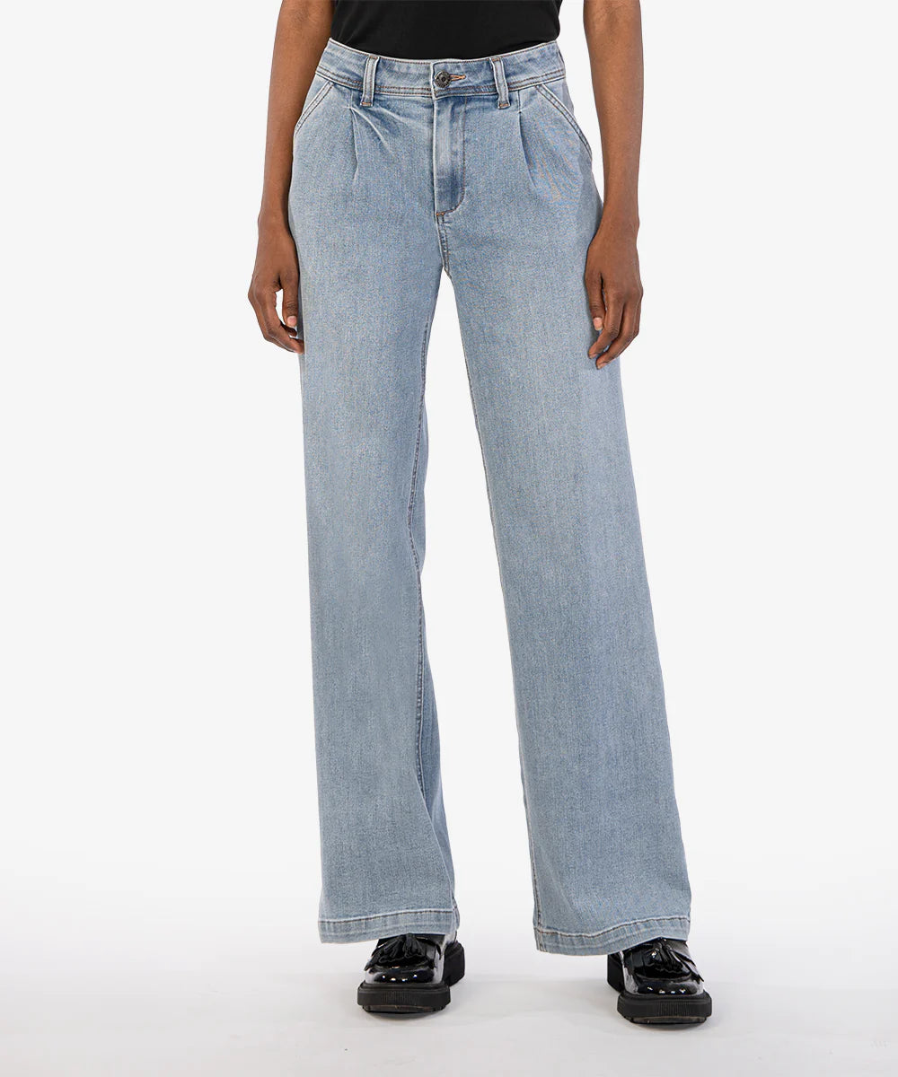 Kut From the Kloth, Jean High Rise Wide Leg Denim,  Note Wash
