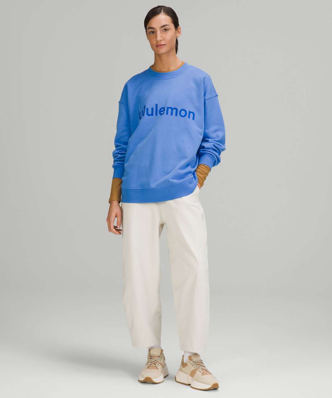 Pre Loved, Lululemon Perfectly Oversized Crew, Blue