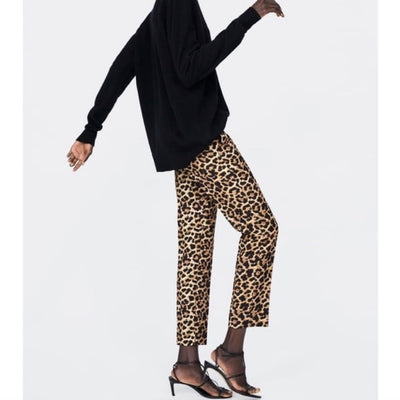 Pre Loved Zara, Leopard Pants (From Michele's Closet)