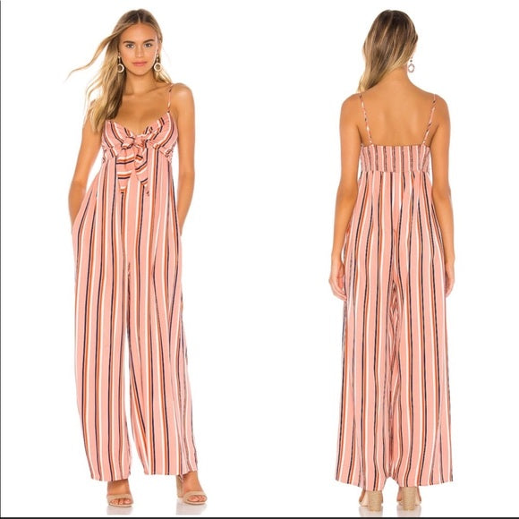 Pre-Loved, BB Dakota Just My Stripe Jumpsuit (New with Tags)
