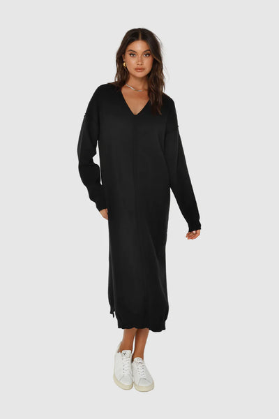 Madison the Label, Aiden Knit Dress, Black