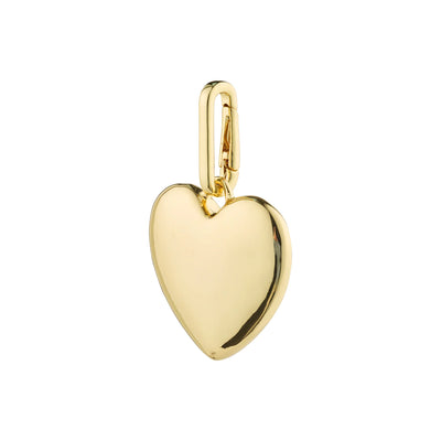 Pilgrim,  Maxi Heart Charm, Gold