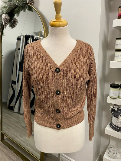 Pre-loved, Moon & Madison Knit Cardigan, Terracotta