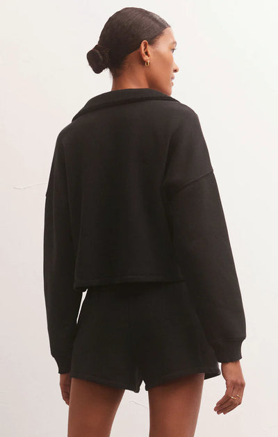 Z Supply, Soho Fleece Sweatshirt Black