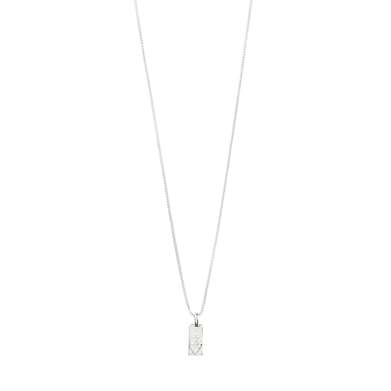 Freedom Crystal Pendant Necklace, Siler (7033408094270)