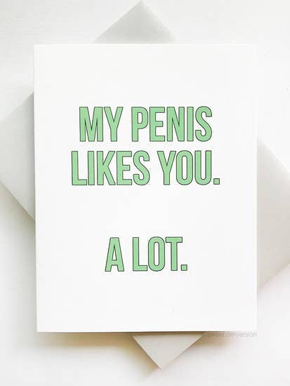 Penis Likes you, Card (4427193155646)