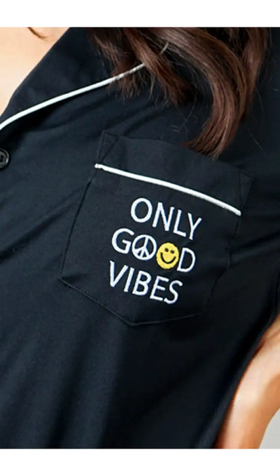 Only Good Vibes PJ Set (7014919077950)