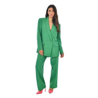 Pre-loved, Diana Long Sleeve Double Button Blazer, Green