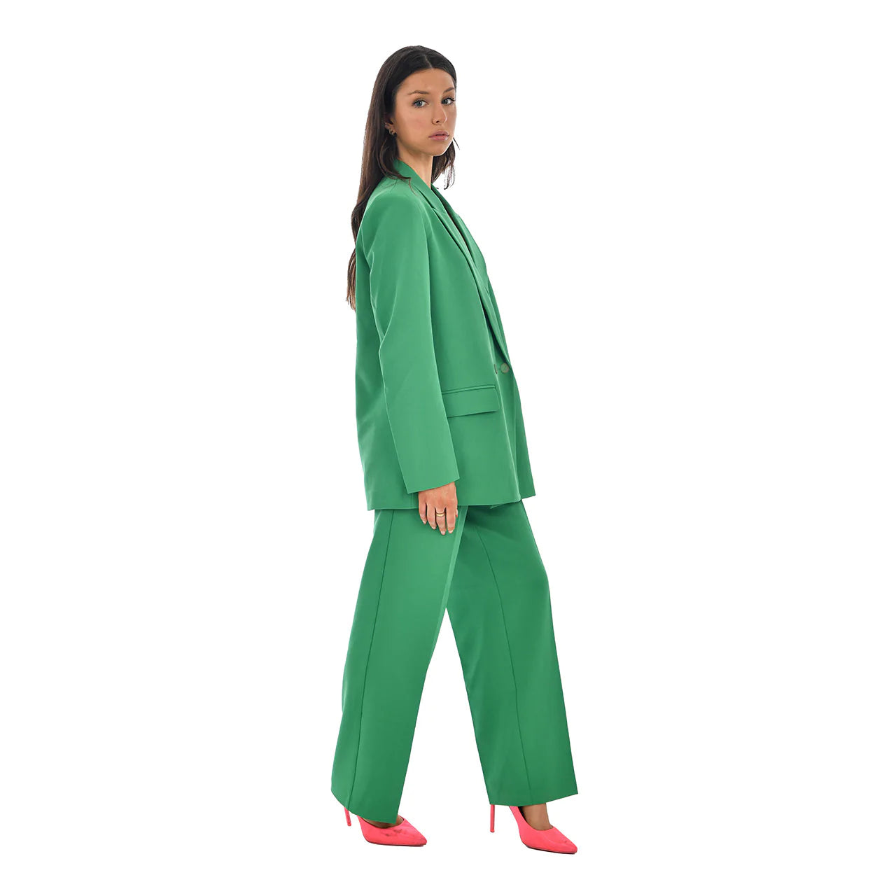 Pre-loved, Diana Long Sleeve Double Button Blazer, Green