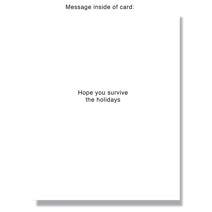 Holiday Card, Know's when you're awake