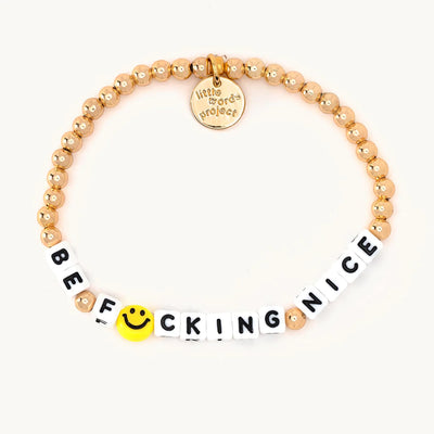 Be Fucking Nice Bracelet Gold (6997433090110)