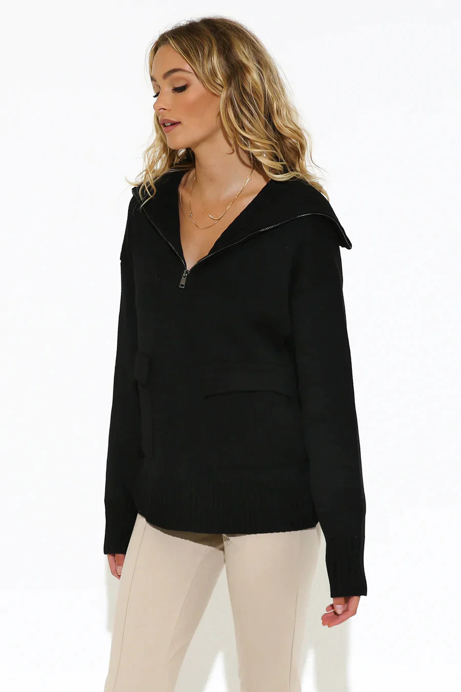 Pre-loved, Madison the Label Charlize Knit, Black