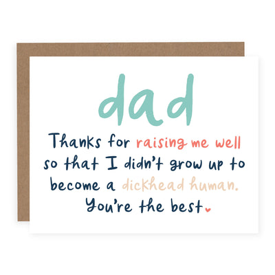 Dickhead Human Father's Day Card (6584415617086)
