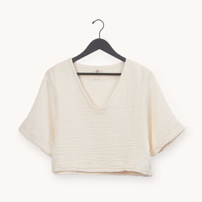 Crinkle Top-One Size, in Cream (6905455116350)