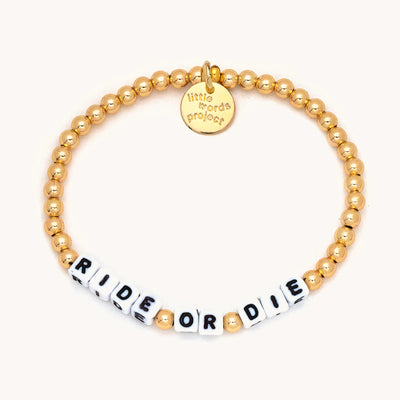 Ride or Die Gold Bracelet (6997400977470)