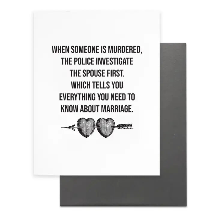 Wedding/Anniversary Card, Murder & Spouse