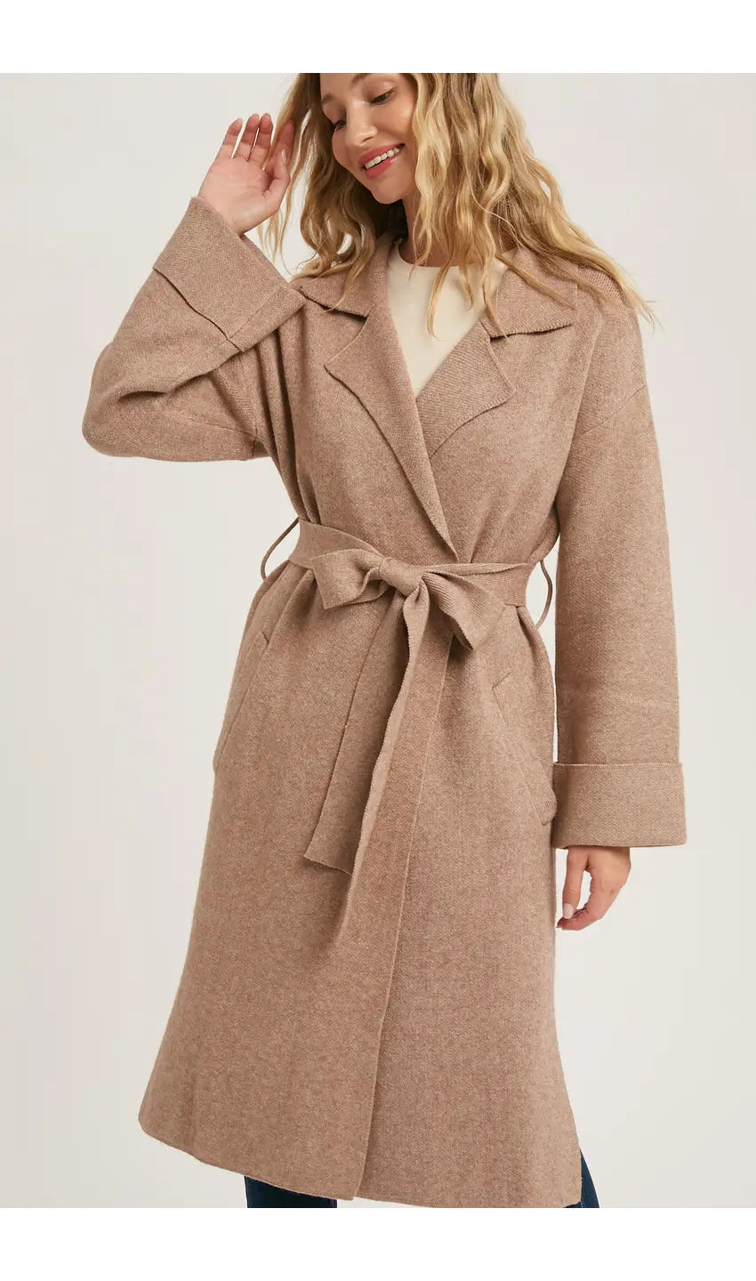 Mia Effortless Knitted Trench (7018507305022)