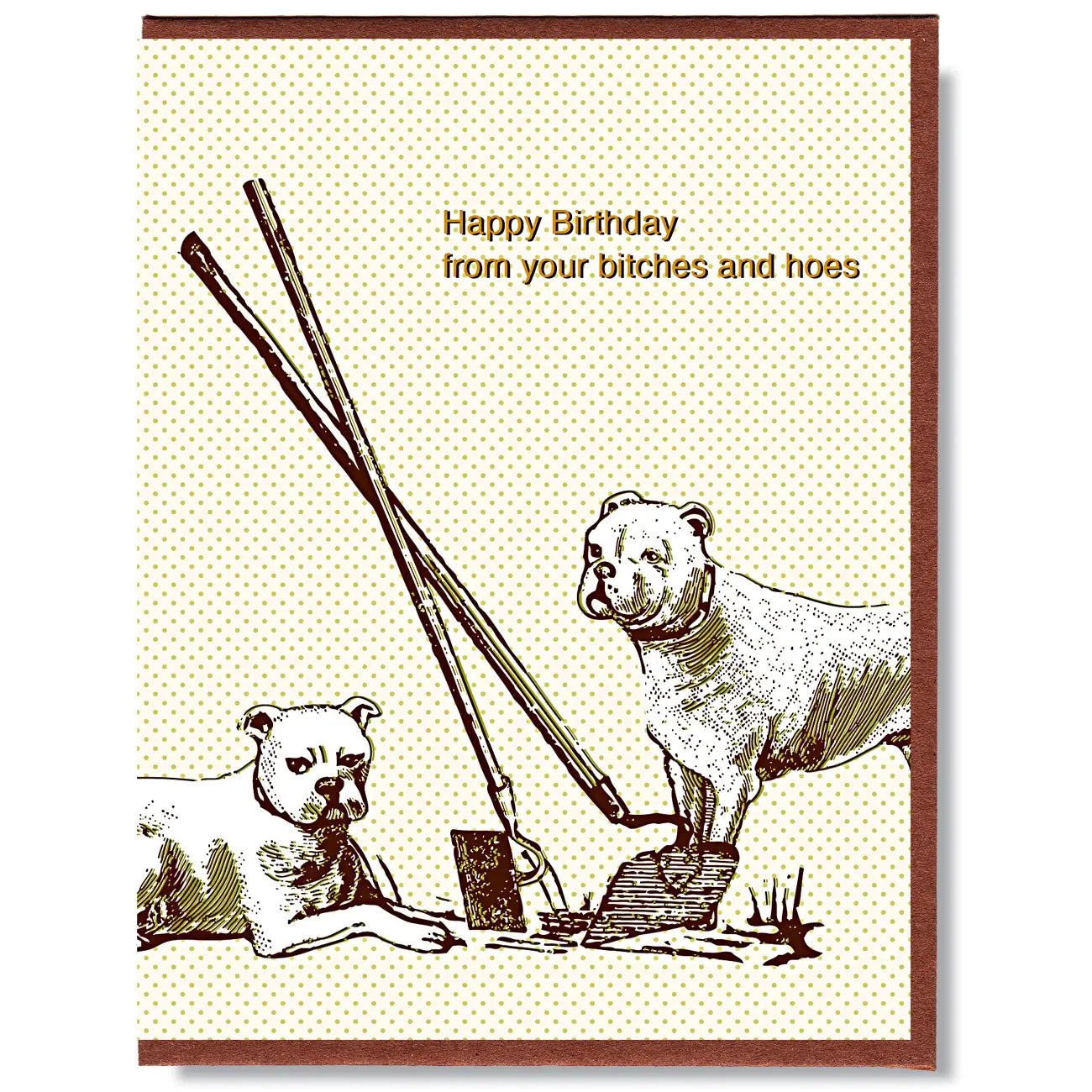Bitches & Hoes Birthday Card