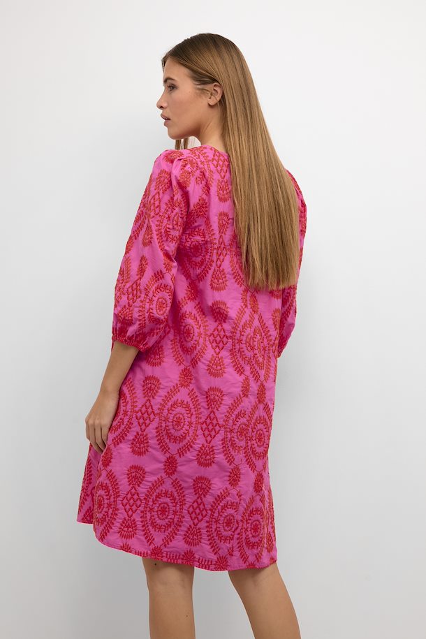 Culture, Cutia Embroidered Dress, Fuchsia