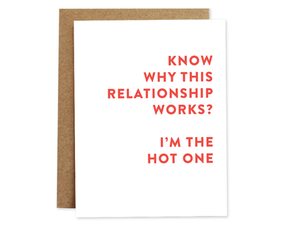 Relationship, I'm the  Hot One, card (1820888301634)