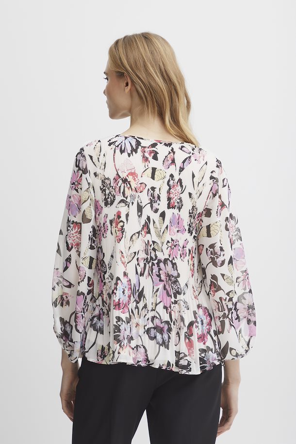 Ichi Helly Blouse, Collage Print (Last one)
