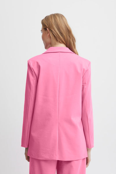 Ichi Kate Oversized Blazer, Super Pink