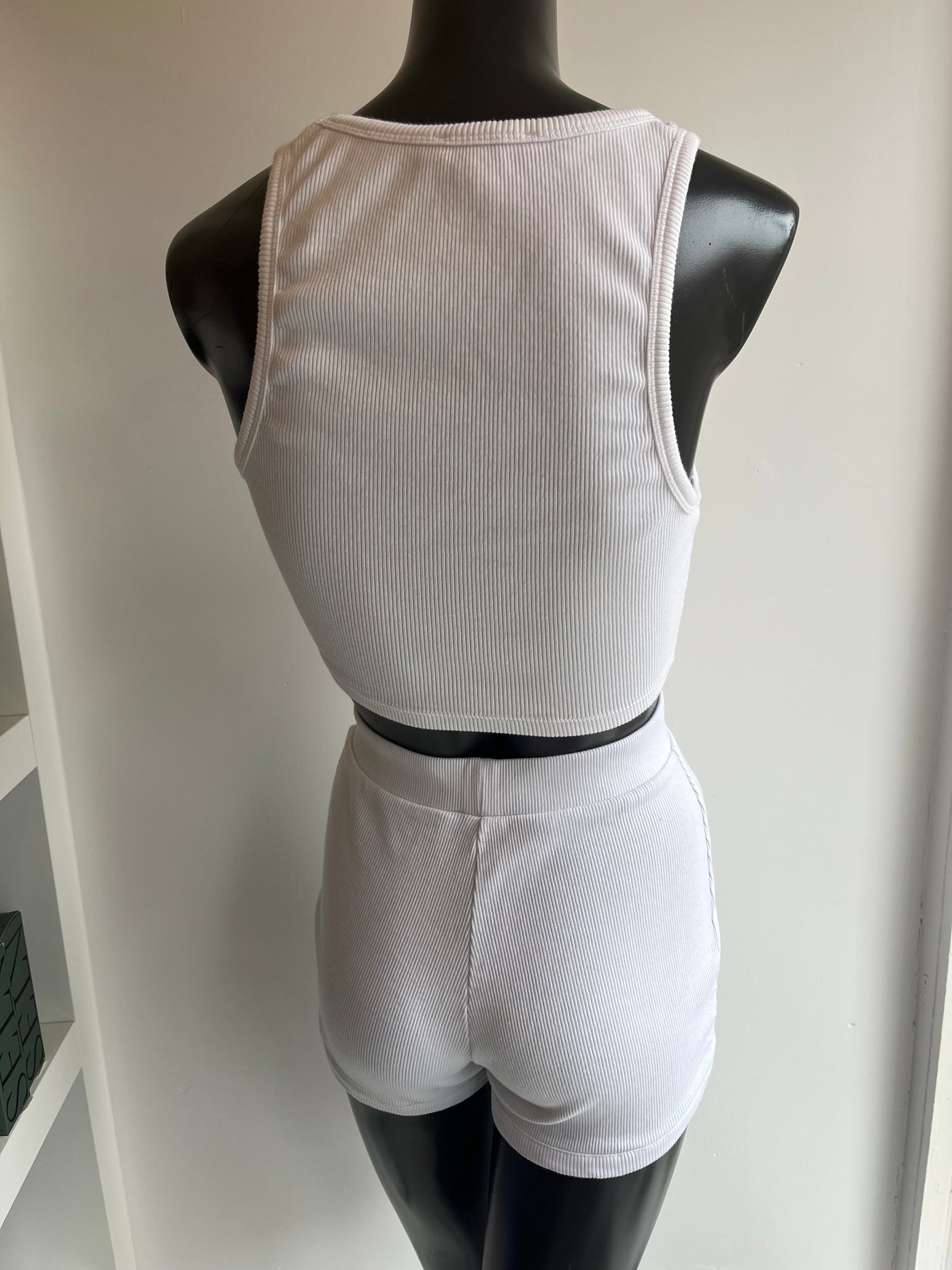 Pre-Loved, Zara White Ribbed Lounge Set (From Remi's Closet)