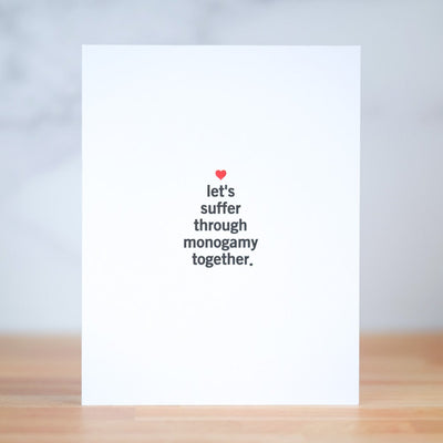 Card, "Let's suffer through monogamy together" (6843021721662)